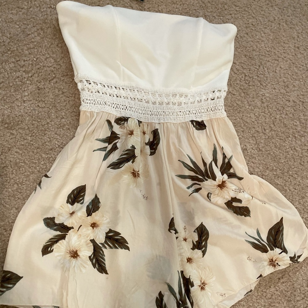 vanilla sky floral romper